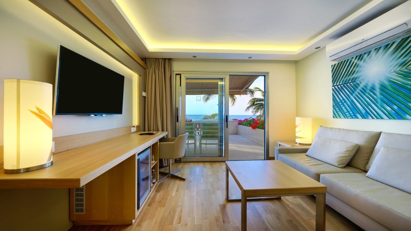habitación con vistas a la playa Costa Canaria